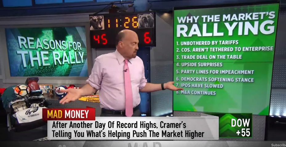 Jim Cramer: The Market Will Keep Rallying Despite Obstacles