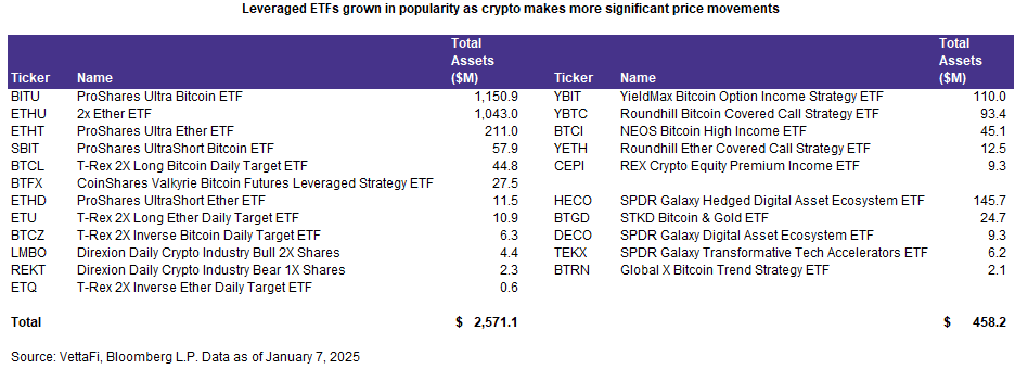 Leveraged ETFs grow in popularity